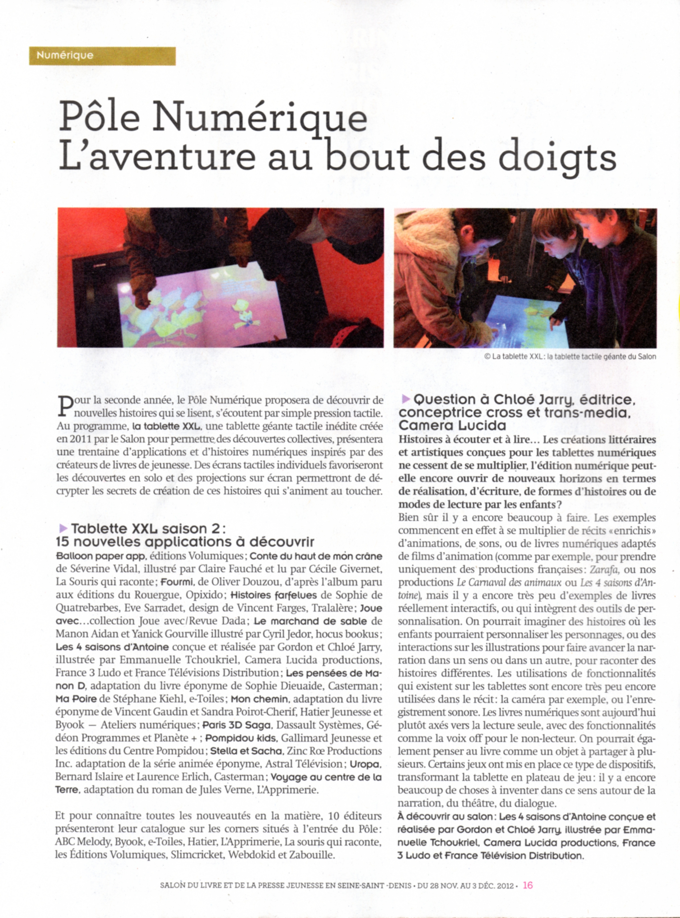 LSQR dans Telerama